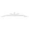 Ekena Millwork Vanguard Architectural Grade PVC Gable Bracket, 96"W x 16"H x 4"D x 4"F, 4/12 Pitch GBP096X16X0404VAN00 - alternate 3